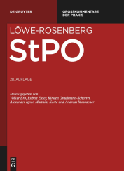 Abbildung: Löwe/Rosenberg StPO