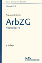 ArbZG Arbeitszeitgesetz 