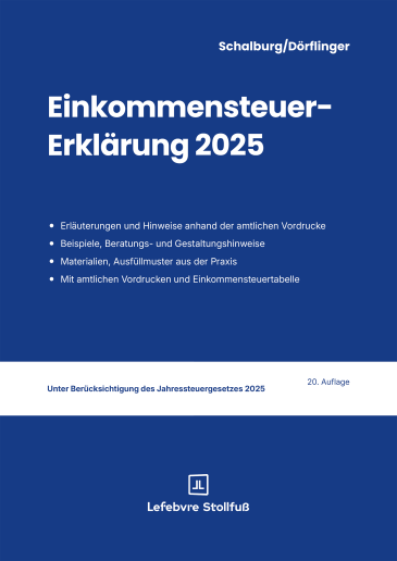  Einkommensteuer-Erklärung