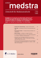 Zeitschrift für Medizinstrafrecht (medstra) 