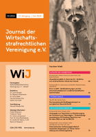 Journal der Wirtschaftsstrafrechtlichen Vereinigung e.V. (WiJ)